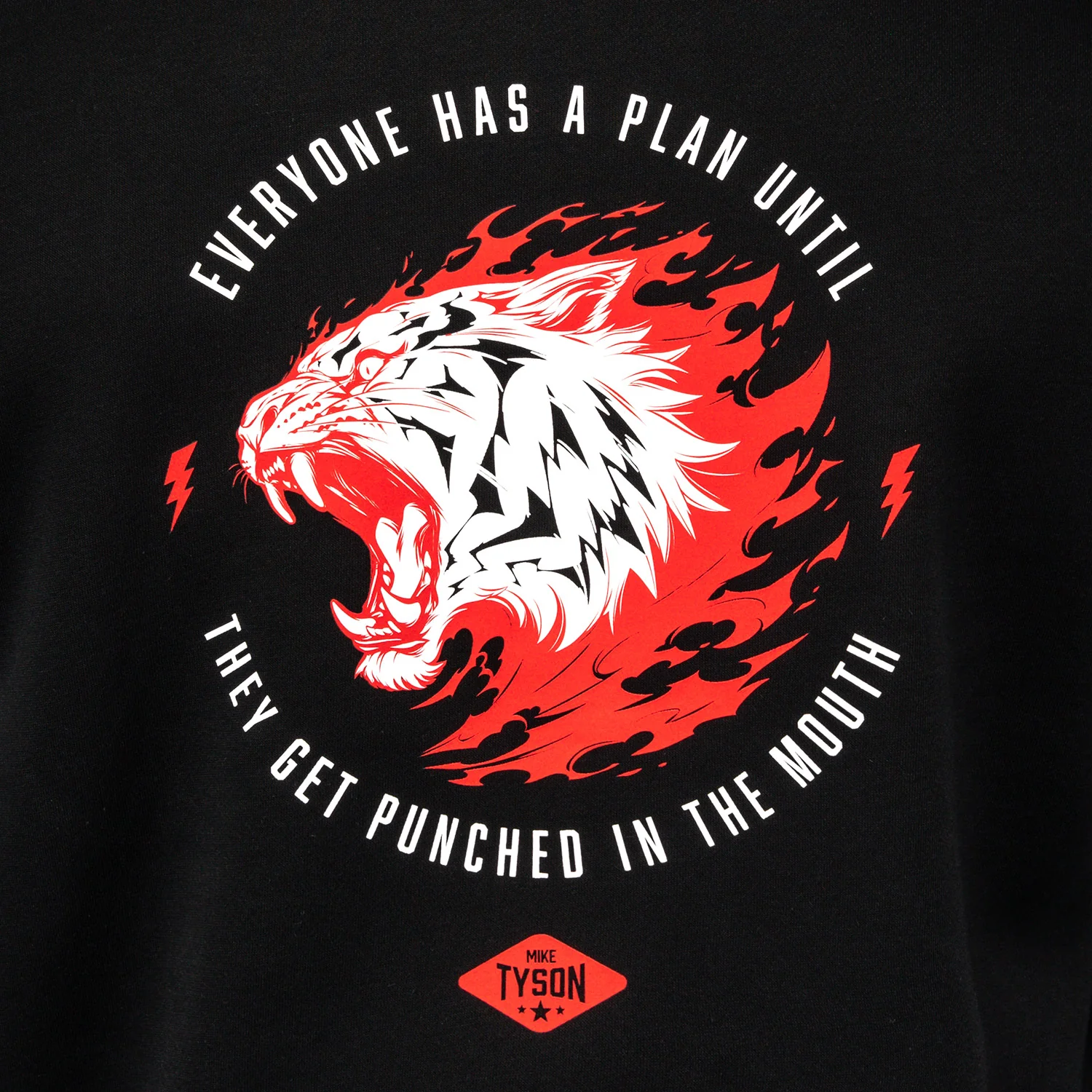 Venum x Mike Tyson Tiger Hoodie - Deep Black/Intense Red - Image 6