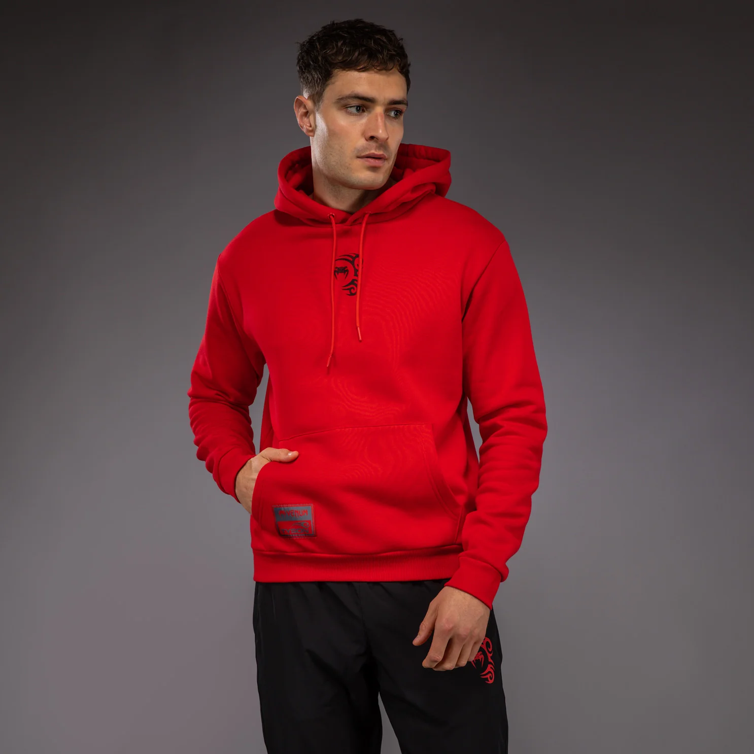 Venum x Mike Tyson Tiger Hoodie - Intense Red/Deep Black - Image 3