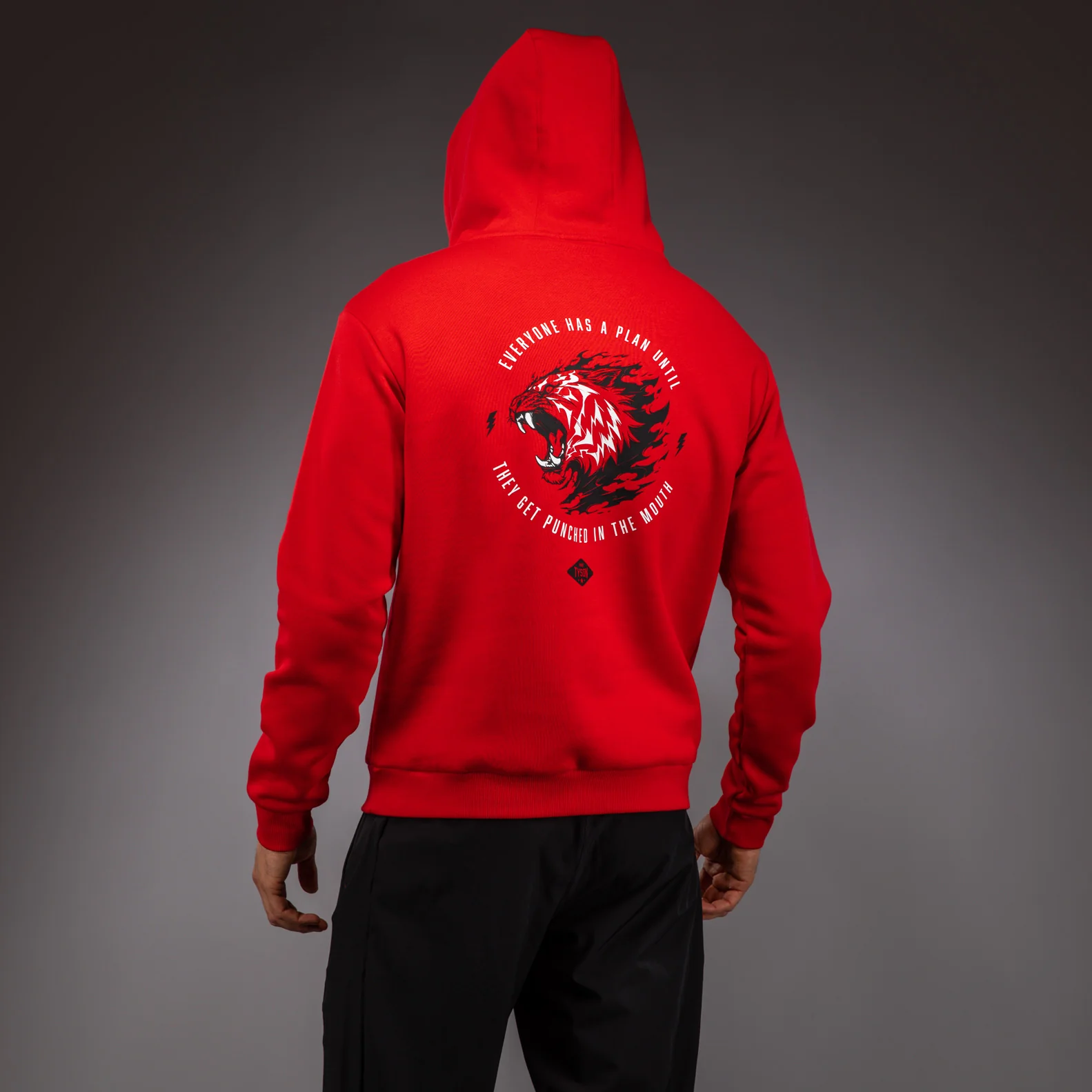 Venum x Mike Tyson Tiger Hoodie - Intense Red/Deep Black - Image 5