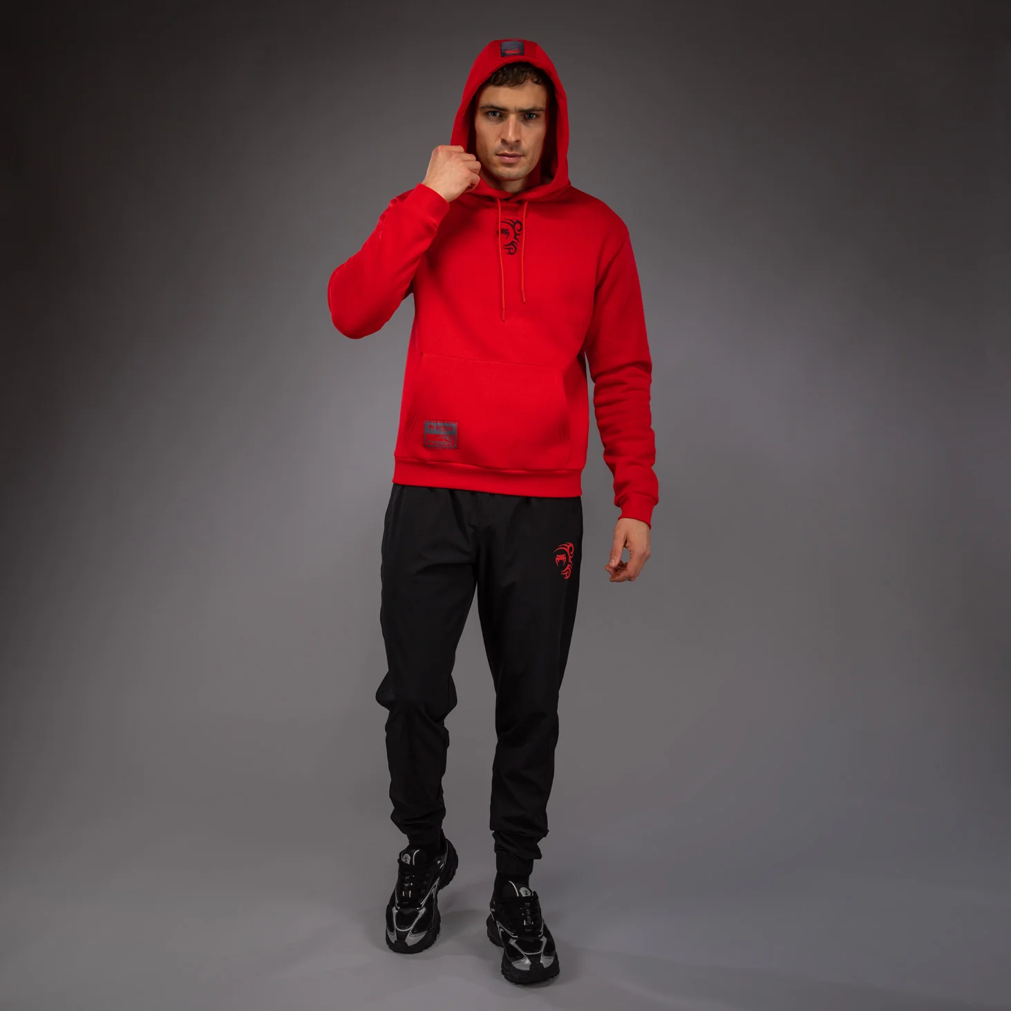 Venum x Mike Tyson Tiger Hoodie - Intense Red/Deep Black - Image 9
