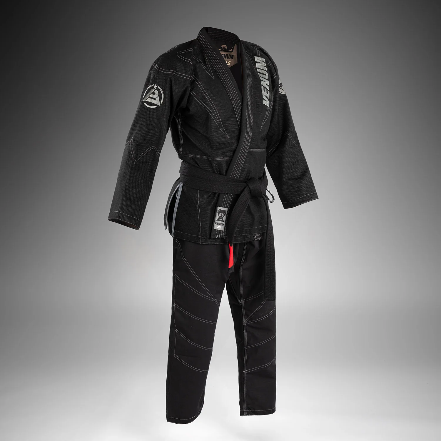 Venum x Polaris BJJ Gi - Black/Storm Grey - Image 4