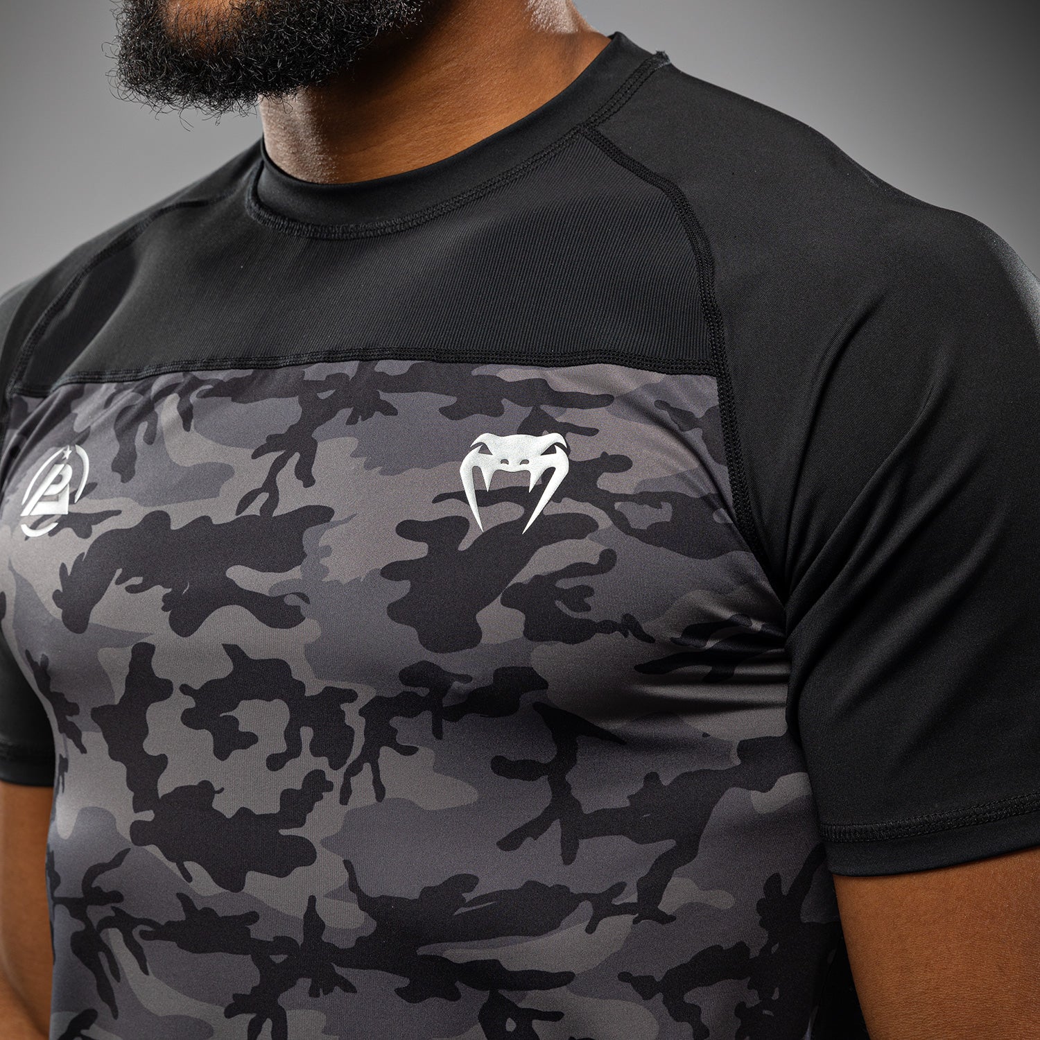 Venum x Polaris Dry-Tech Shirt - Black/Storm Grey - Image 7