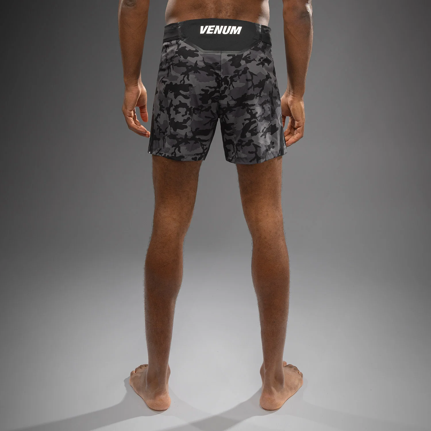 Venum x Polaris Fight Shorts - Black/Storm Grey - Image 5