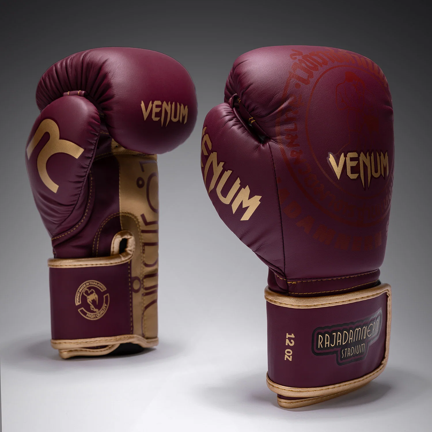 Venum x Rajadamnern Boxing Gloves - Burgundy - Image 3