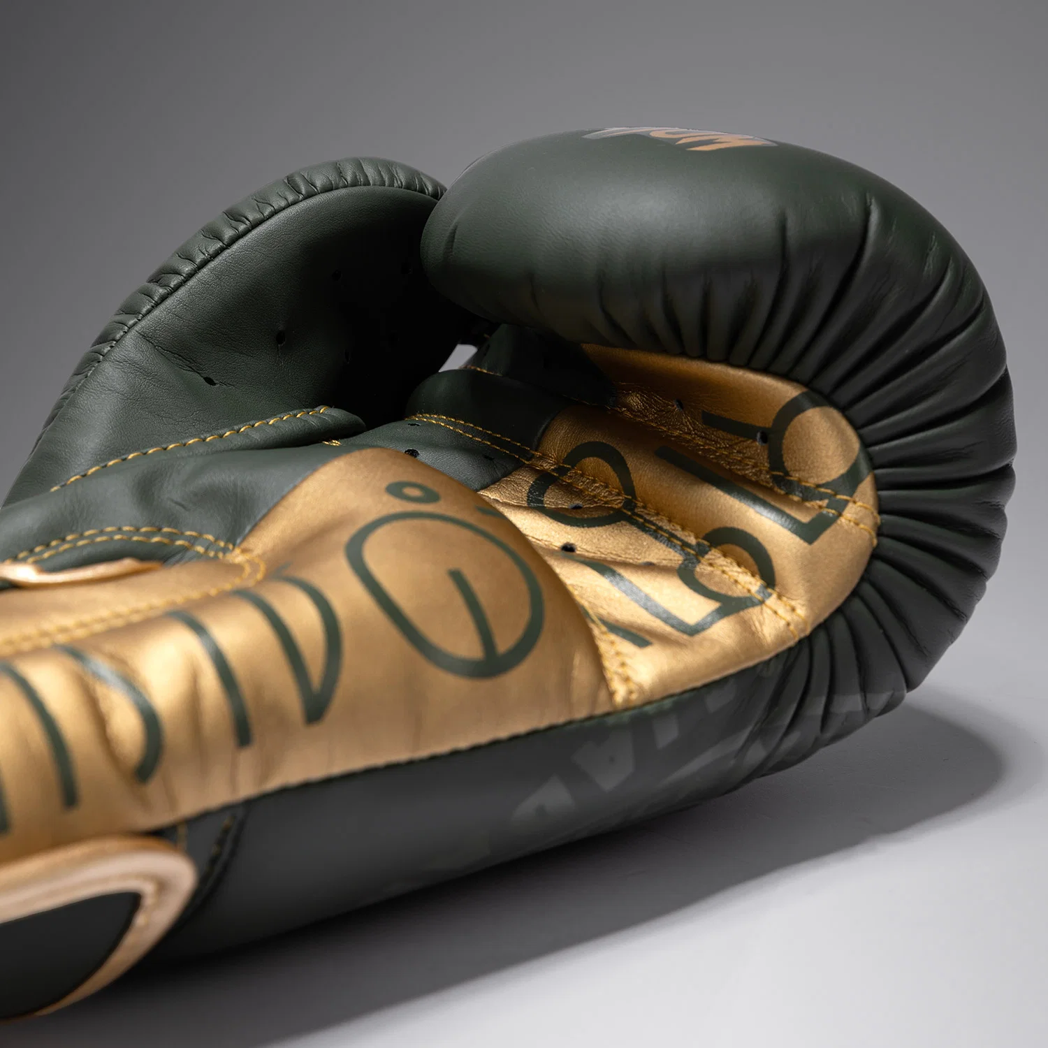 Venum x Rajadamnern Boxing Gloves - Military Green - Image 4