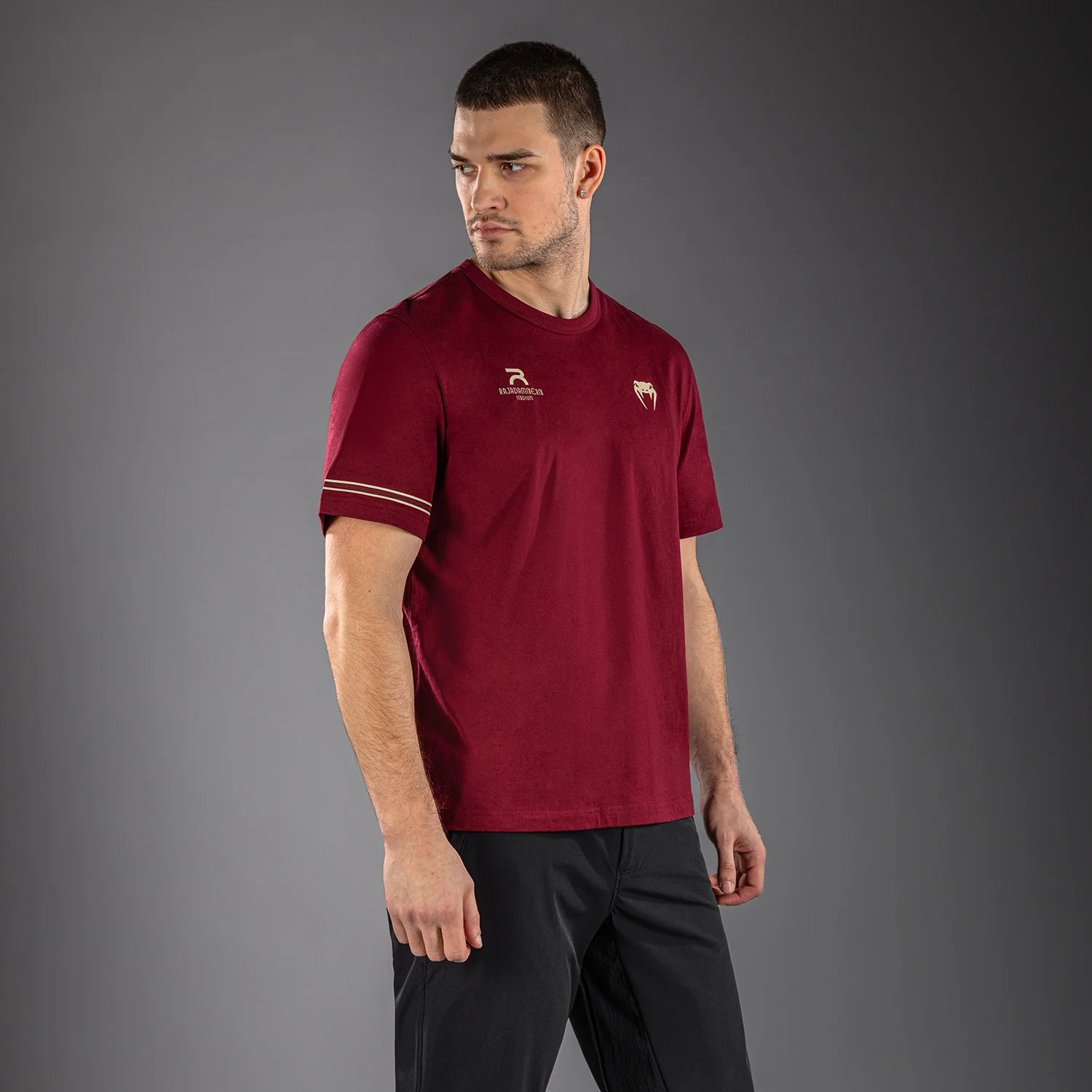 Venum x Rajadamnern T-Shirt - Burgundy - Image 2