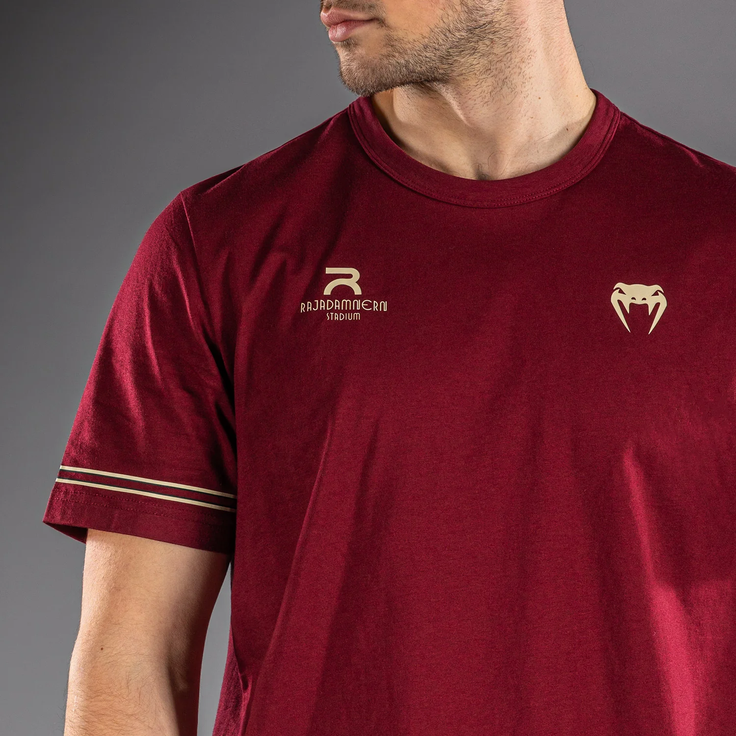 Venum x Rajadamnern T-Shirt - Burgundy - Image 5