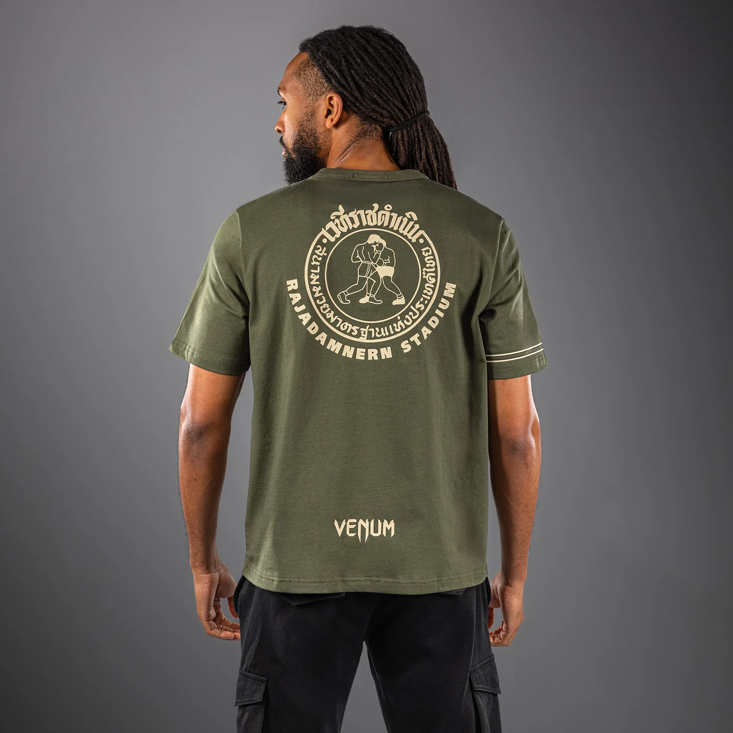 Venum x Rajadamnern T-Shirt - Military Green - Image 5