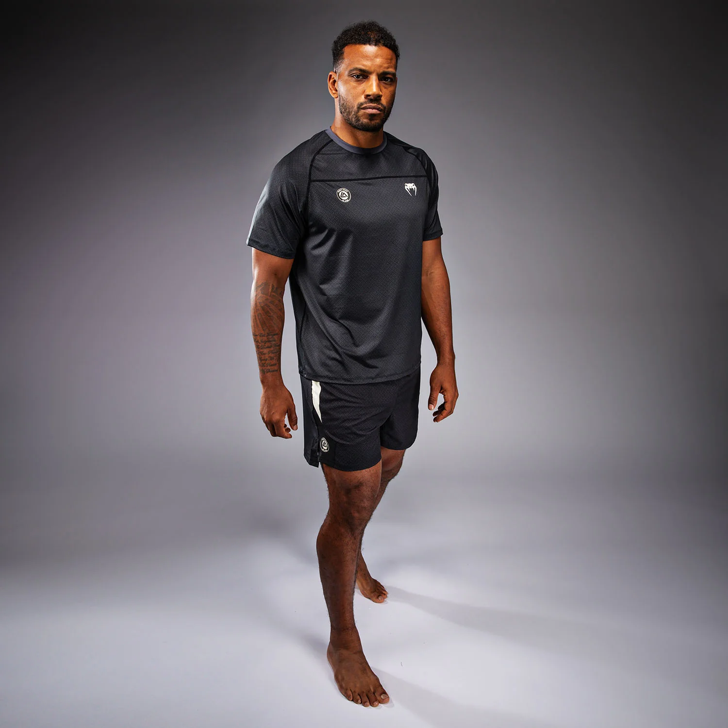 Venum x Roger Gracie Academy Dry Tech T-Shirt - Black - Image 8