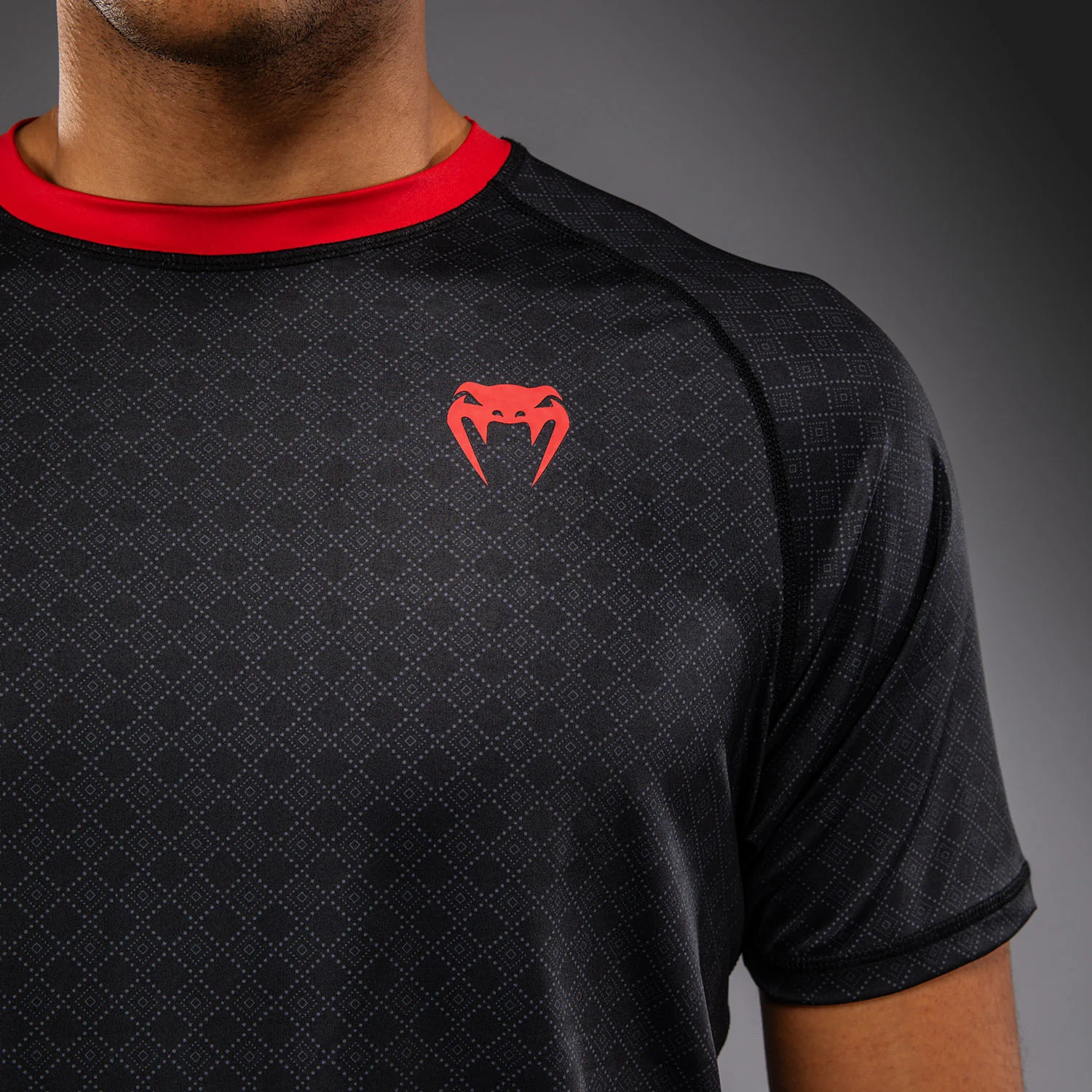 Venum x Roger Gracie Signature Dry Tech T-Shirt - Black/Red - Image 6
