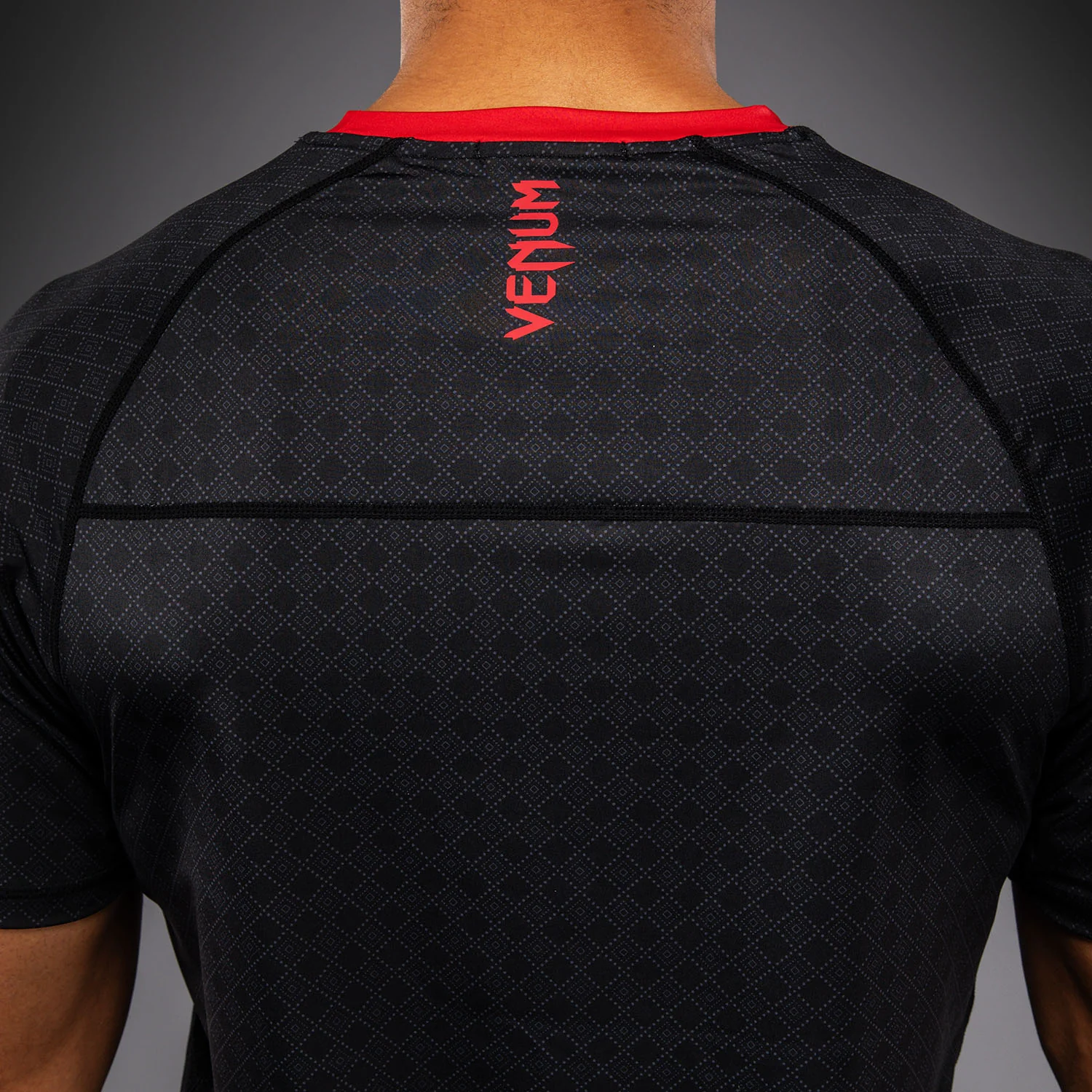 Venum x Roger Gracie Signature Dry Tech T-Shirt - Black/Red - Image 7