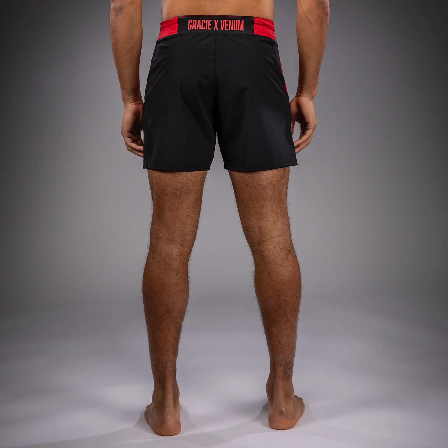 Venum x Roger Gracie Signature Fightshorts - Black/Red - Image 2