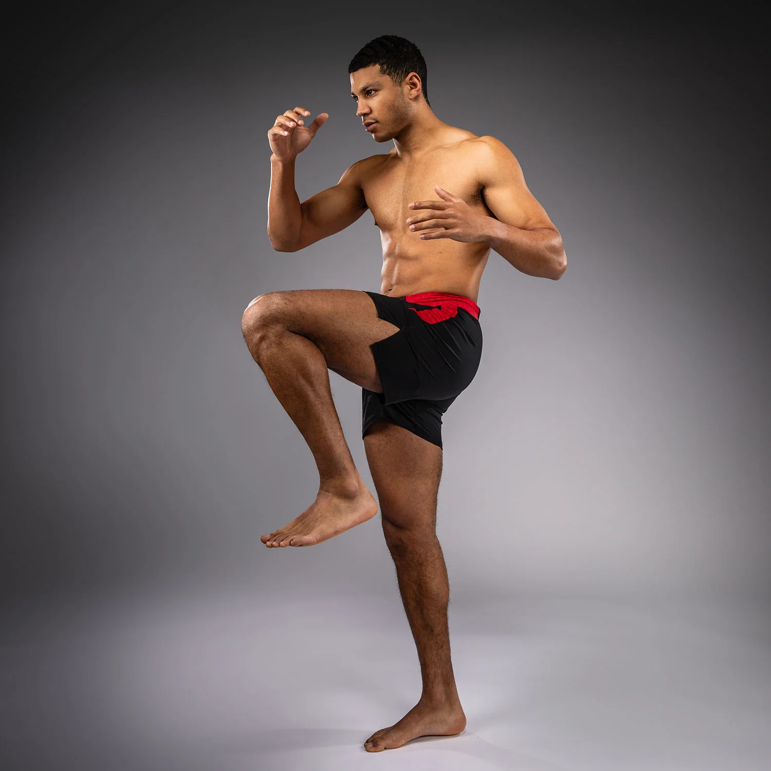 Venum x Roger Gracie Signature Fightshorts - Black/Red - Image 6