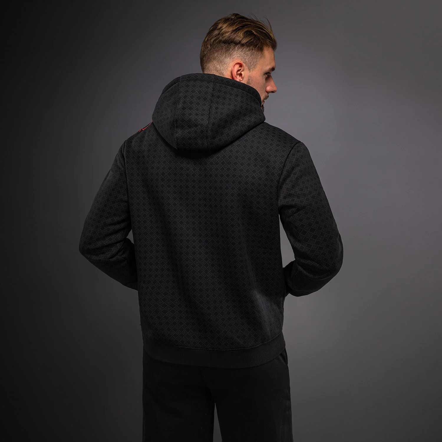 Venum x Roger Gracie Signature Hoodie - Black/Red - Image 4