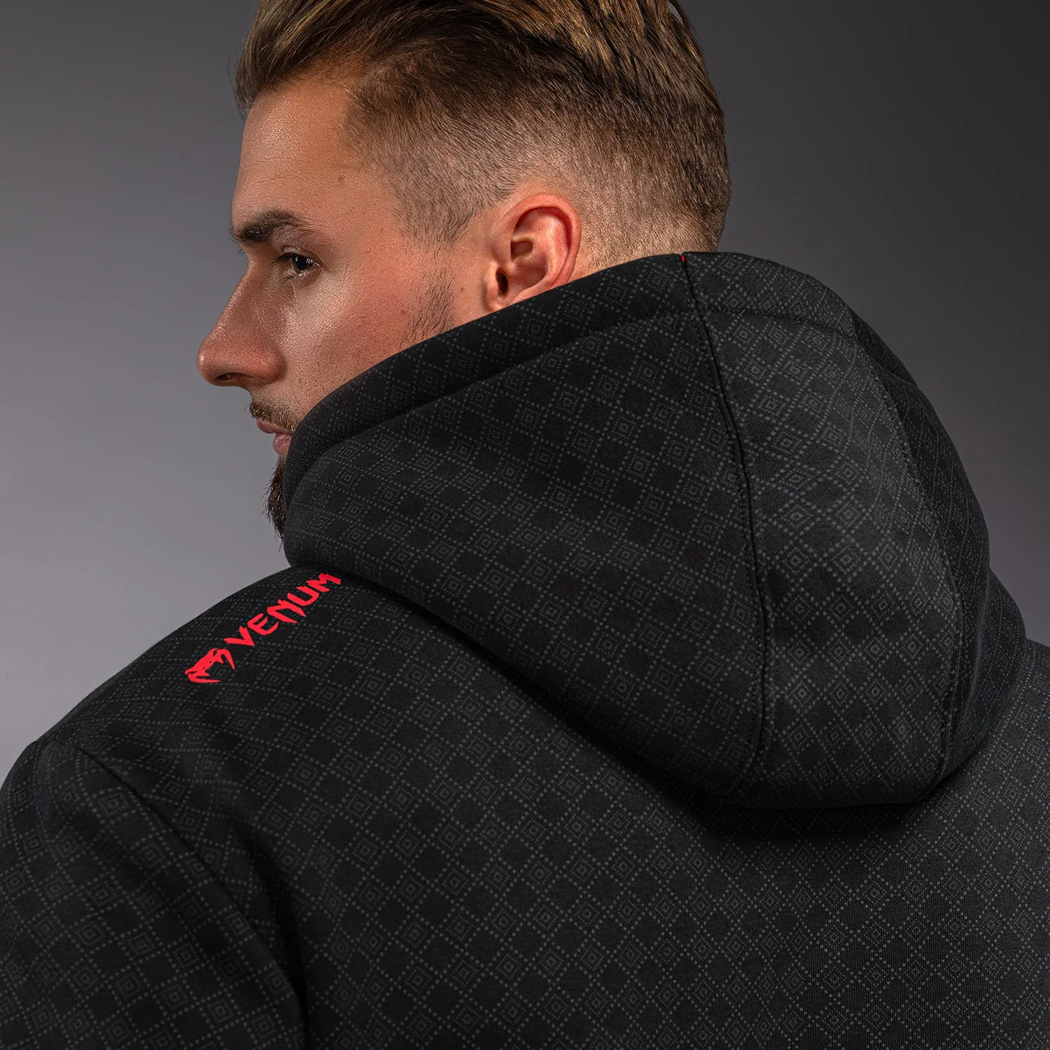 Venum x Roger Gracie Signature Hoodie - Black/Red - Image 5