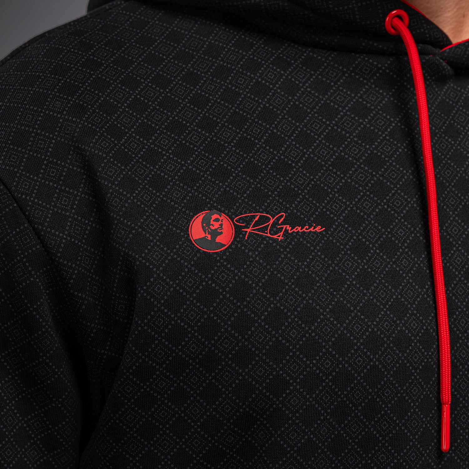 Venum x Roger Gracie Signature Hoodie - Black/Red - Image 7