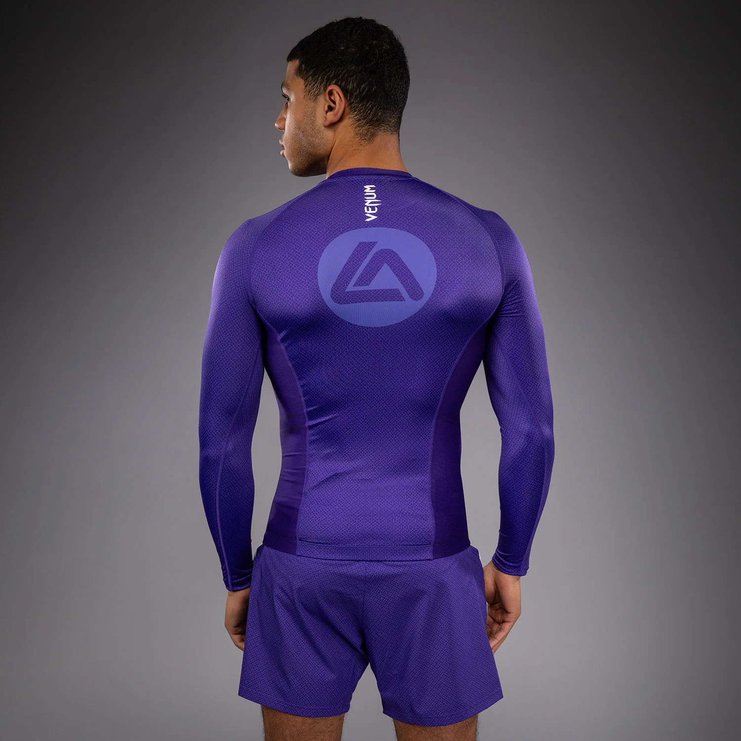 Venum x Roger Gracie Academy Long Sleeve Rashguard - Purple - Image 4