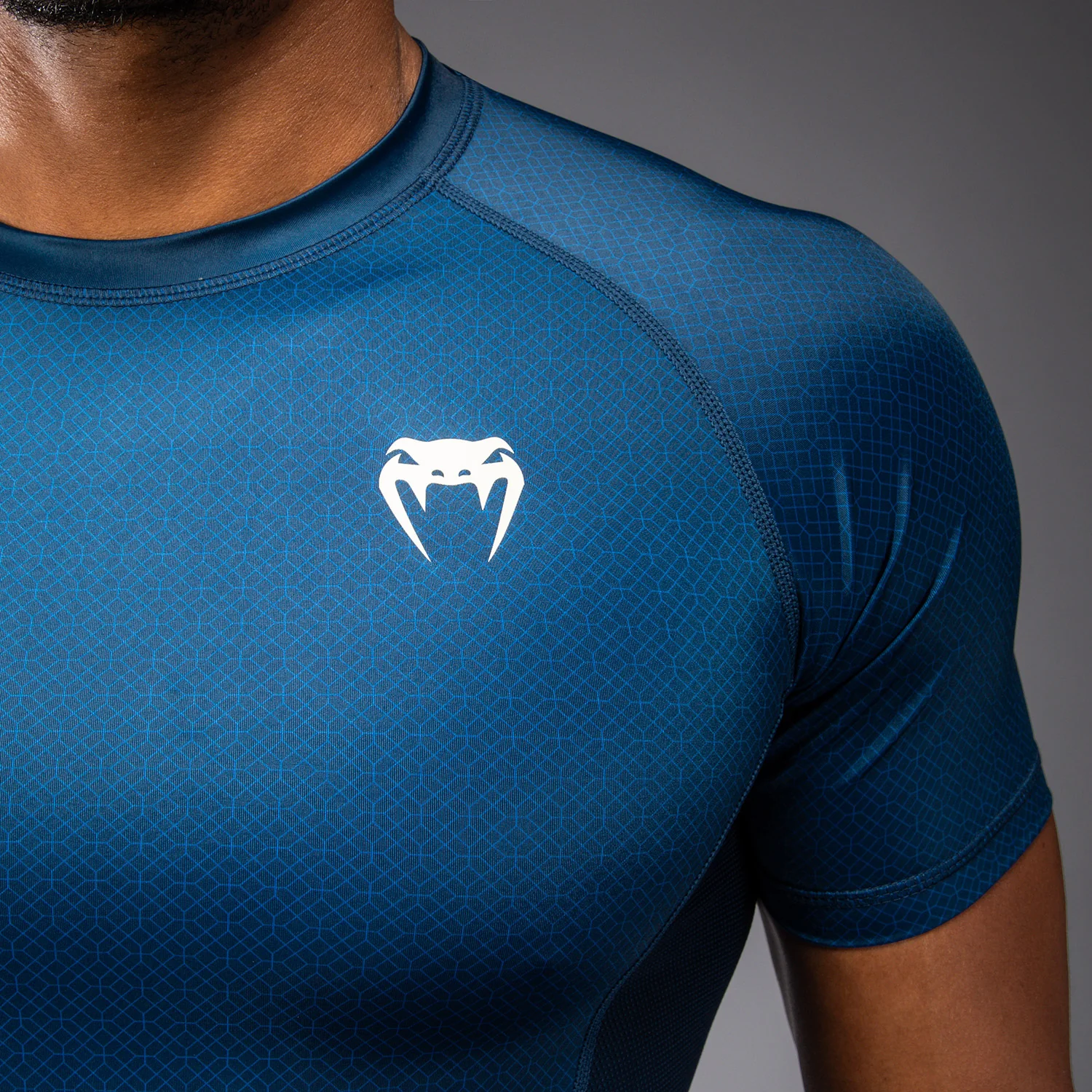 Venum x Roger Gracie Academy Short Sleeve Rashguard - Blue - Image 6