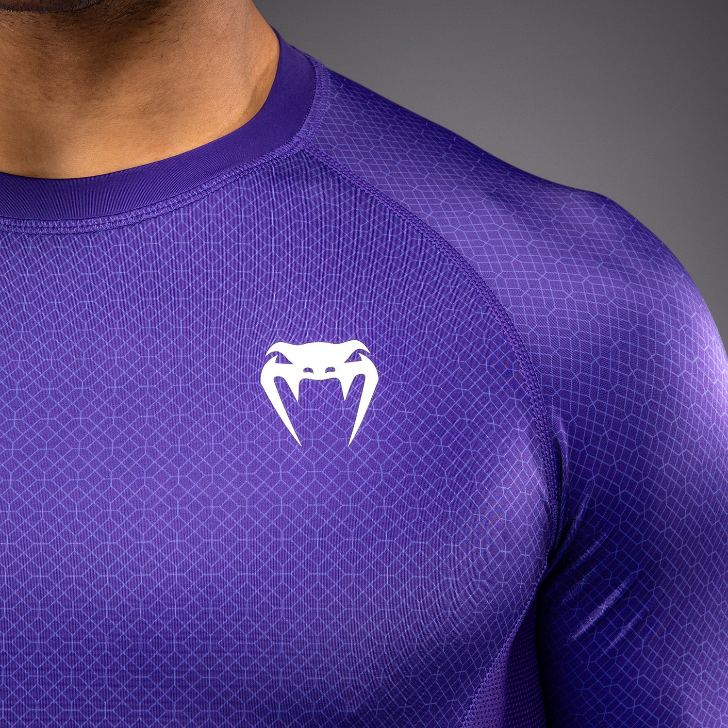 Venum x Roger Gracie Academy Short Sleeve Rashguard - Purple - Image 6