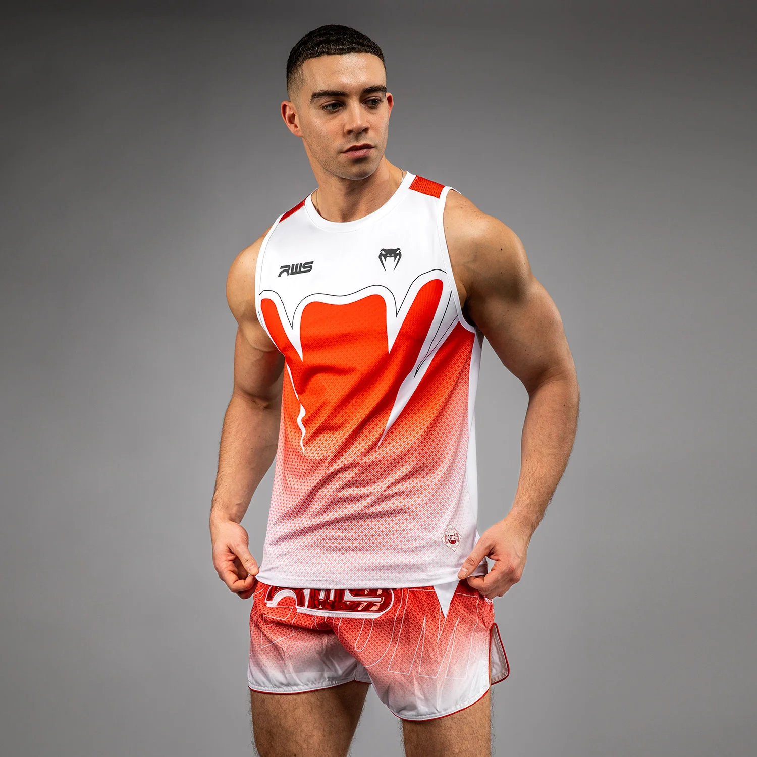 Venum x RWS 2.0 Men’s Dry-Tech Tank Top - White/Red