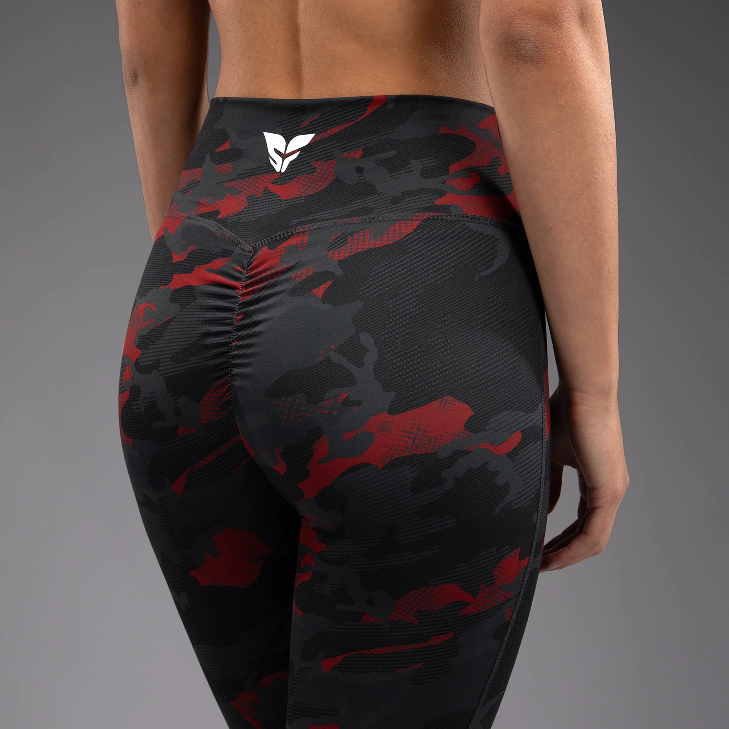 Venum x Sophia Rose Women’s 7/8 Leggings - Urban Red Camo - Image 7