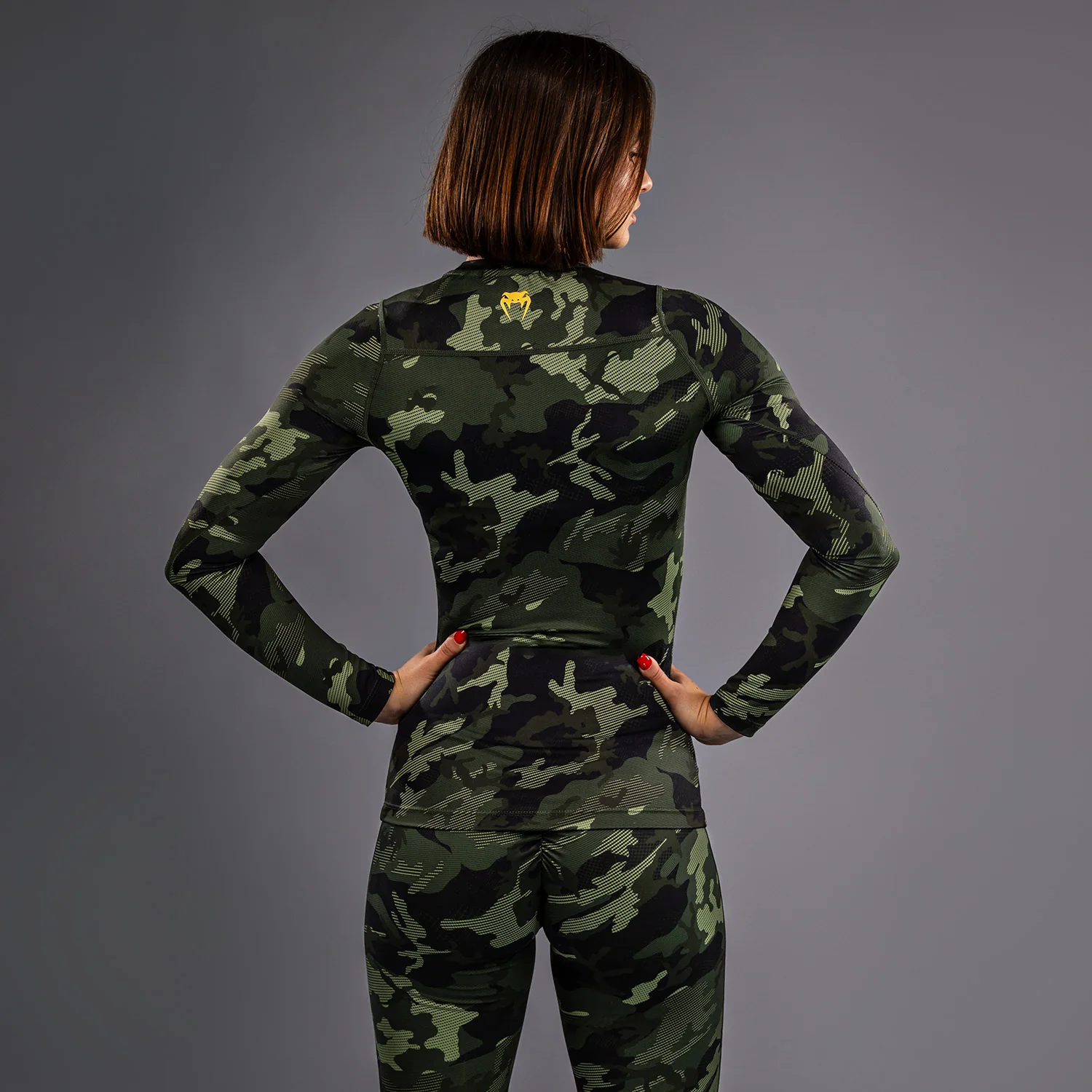Venum x Sophia Rose Women’s Long Sleeve Rashguard - Forest Camo - Image 8