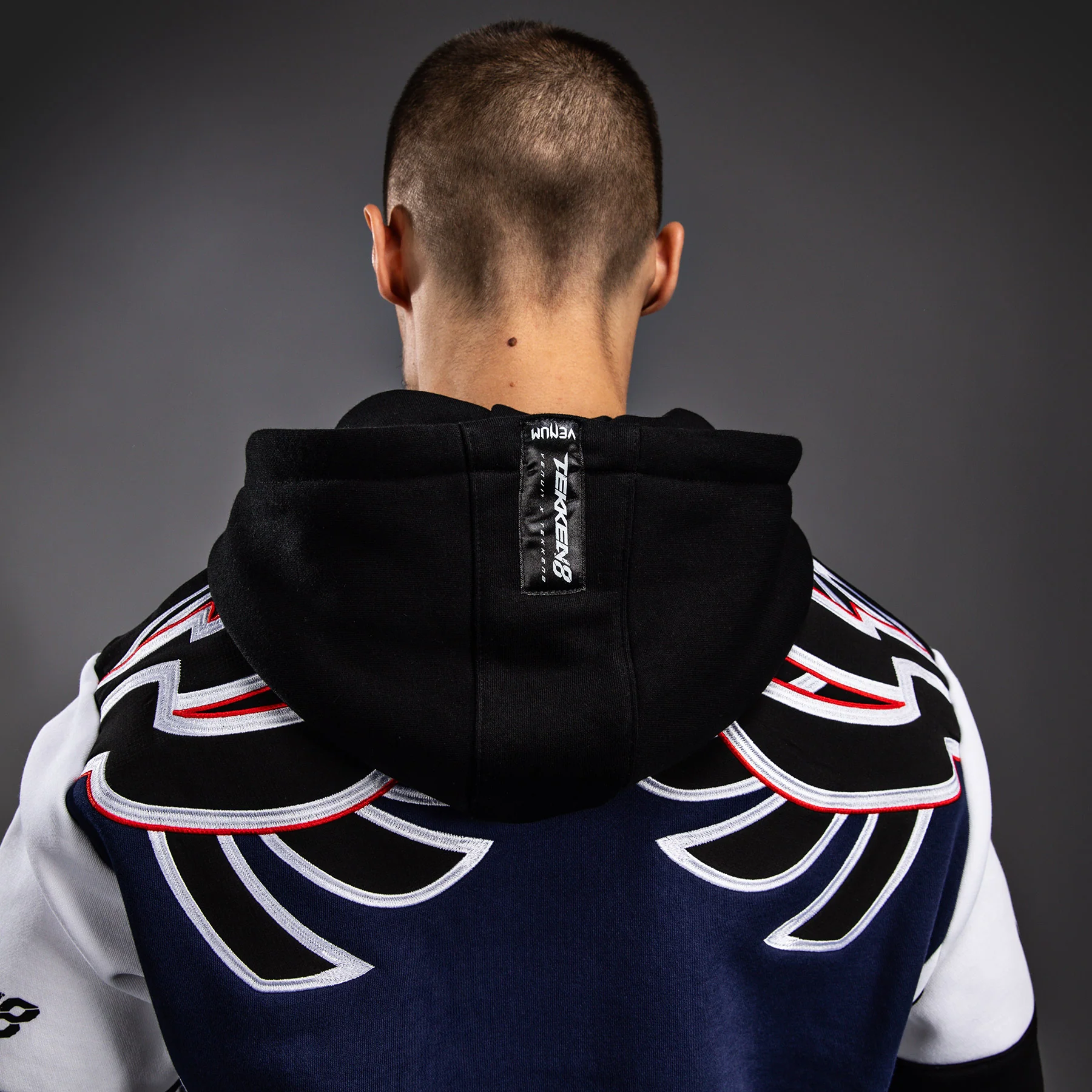 Venum x TEKKEN 8 - Jin Kazama Hoodie - Blue/Black/White - Image 10