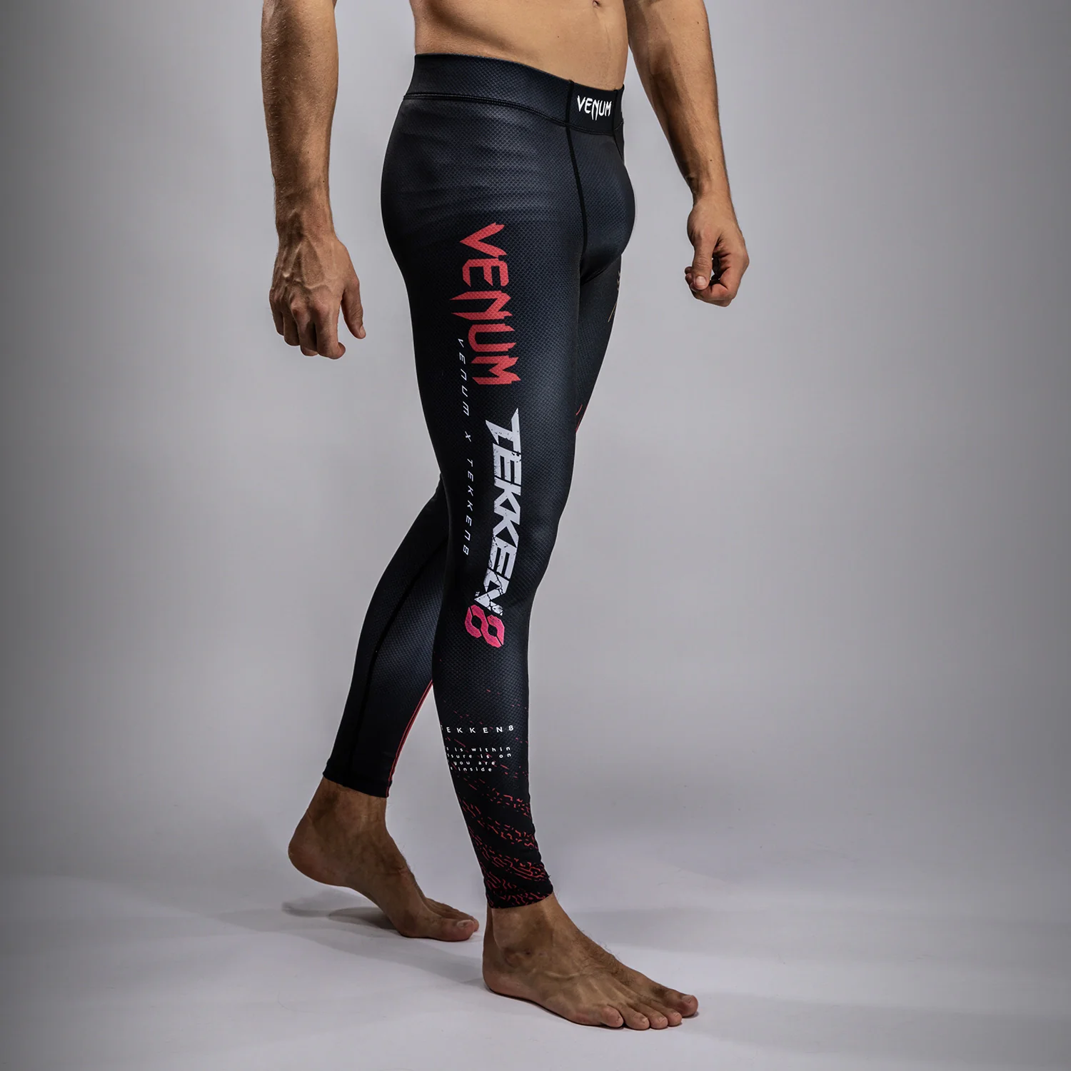 Venum x TEKKEN 8 - Marshall Law Spats - Black/Red/Gold - Image 2