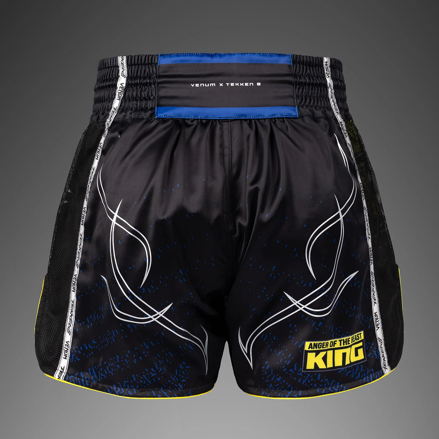 Venum x TEKKEN 8 Muay Thai Shorts - King - Black/Yellow - Image 4