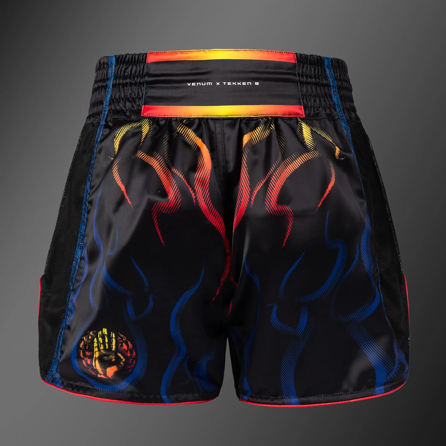 Venum x TEKKEN 8 Muay Thai Shorts - Yoshimitsu - Black/Orange - Image 4