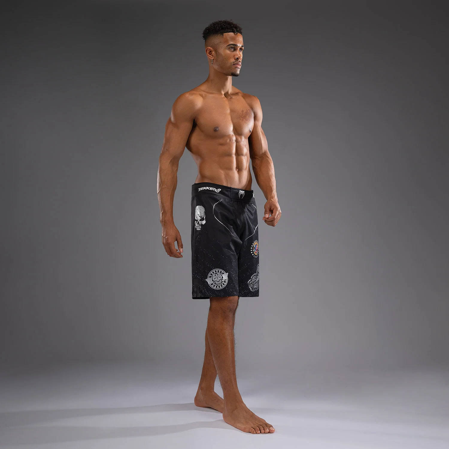 Venum x TEKKEN 8 - Paul Phoenix Fight Shorts - Black - Image 3