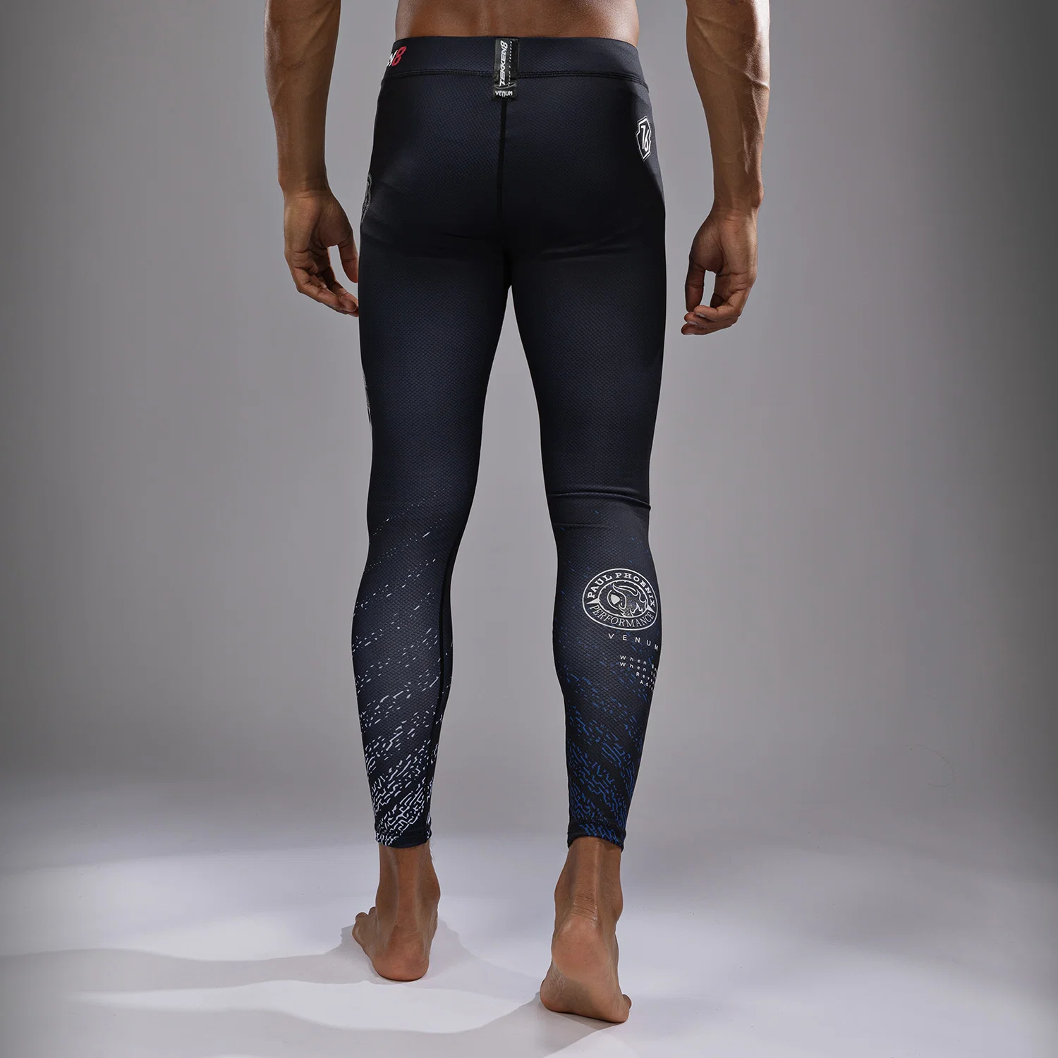 Venum x TEKKEN 8 - Paul Phoenix Spats - Black/Blue - Image 5