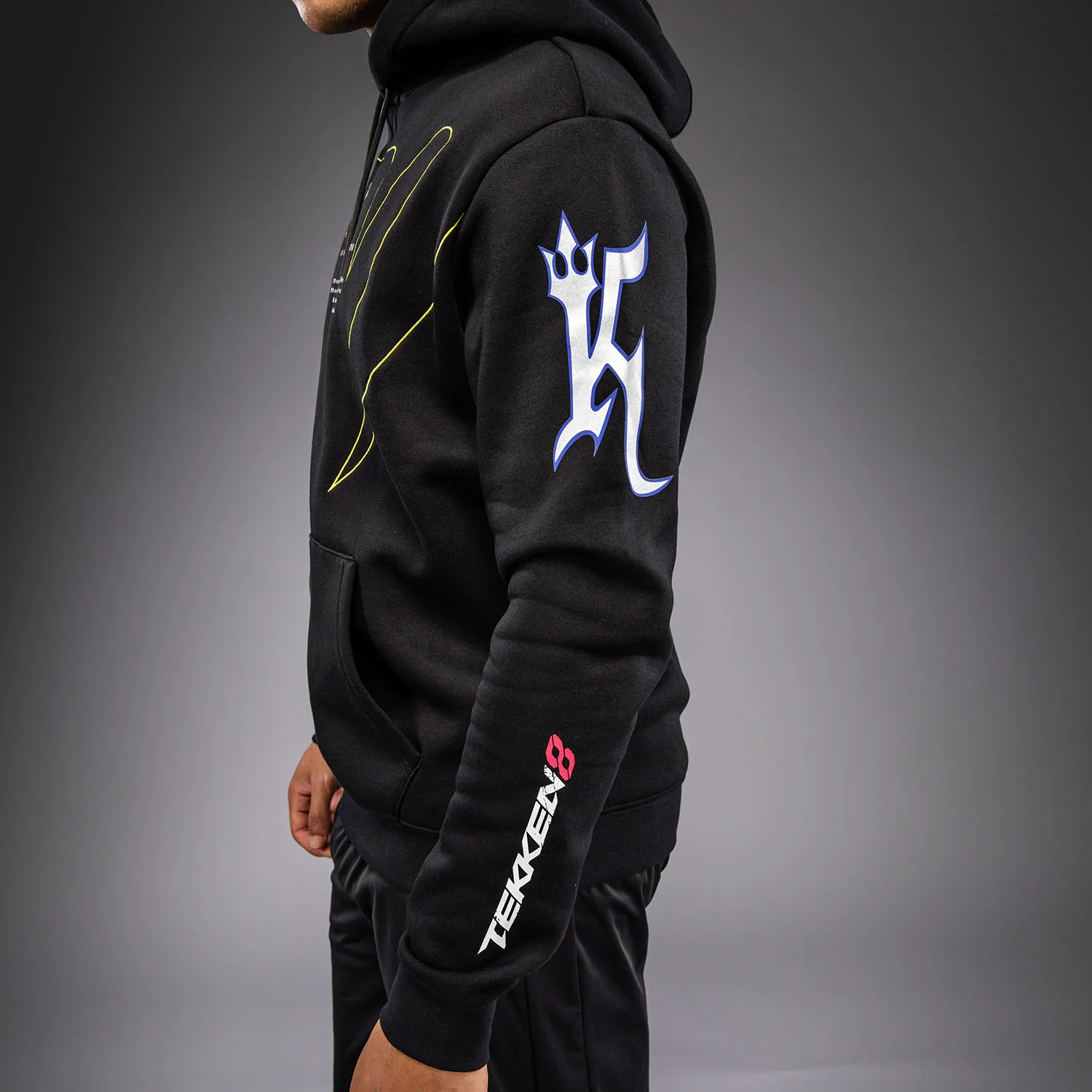 Venum x TEKKEN 8 Pullover Hoodie - King - Black/Yellow - Image 6