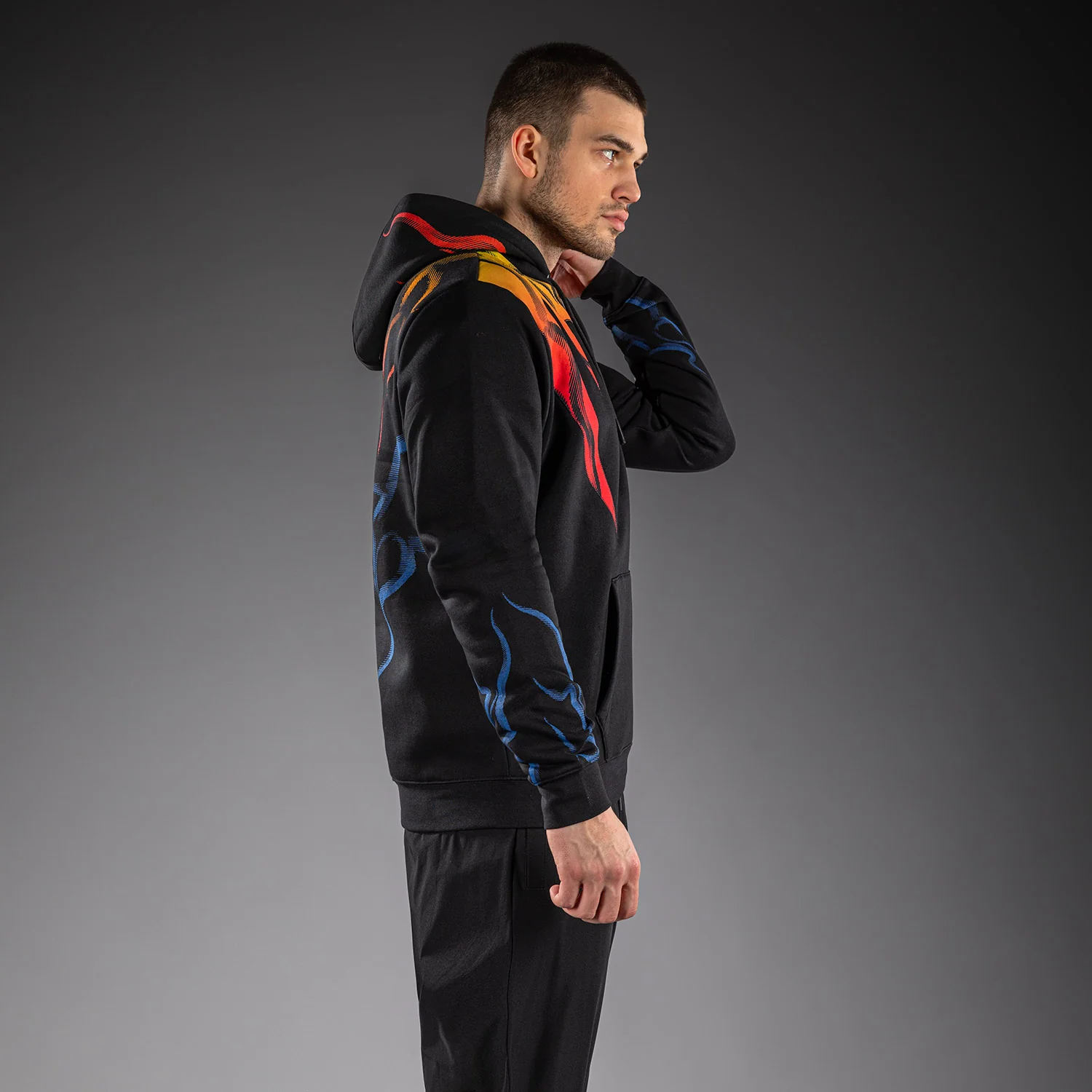Venum x TEKKEN 8 Pullover Hoodie - Yoshimitsu - Black/Orange - Image 3