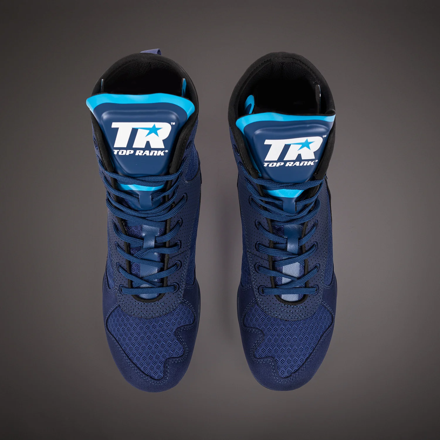 Venum x Top Rank Original Boxing Shoes - Navy Blue - Image 6