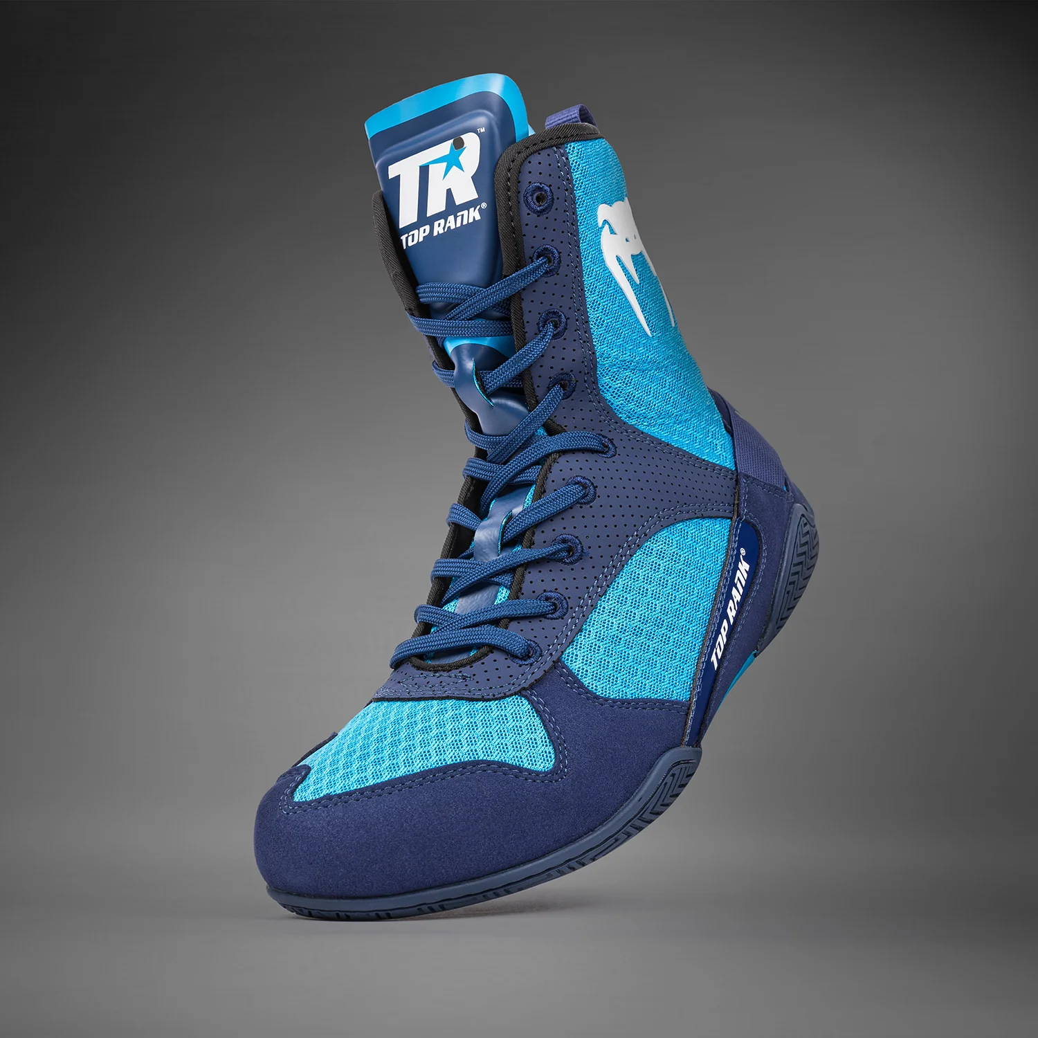 Venum x Top Rank Original Boxing Shoes - Royal Blue - Image 6