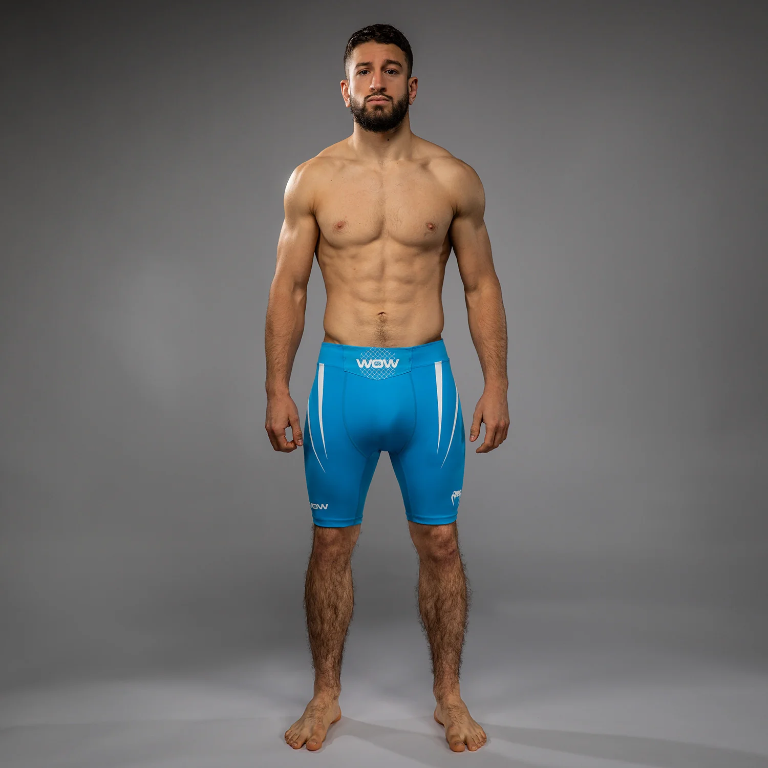 Venum x WOW FC Men’s Vale Tudo Shorts - Pacific Blue - Image 3