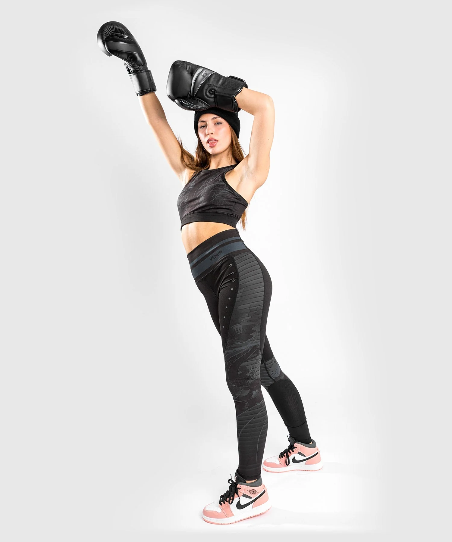Venum YKZ21 Sport Bra – Black/Black - Image 6