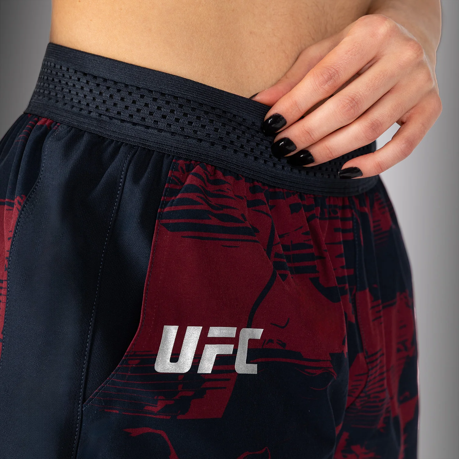 Women’s UFC Zenith by Venum Burgundy Authentic Fight Week Performance Short - Image 6