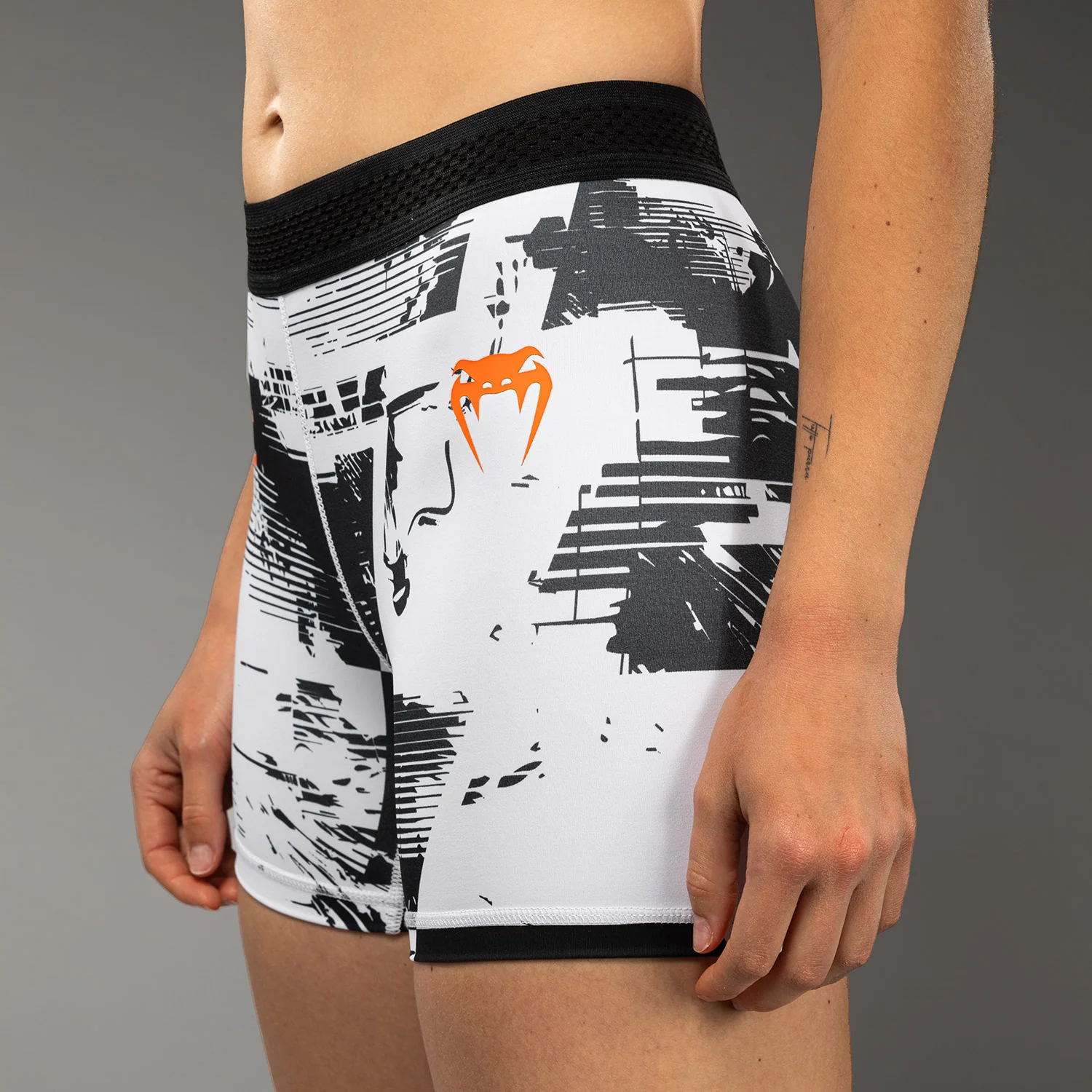 Women’s UFC Zenith by Venum White Authentic Fight Week Performance Vale Tudo Short - Image 7