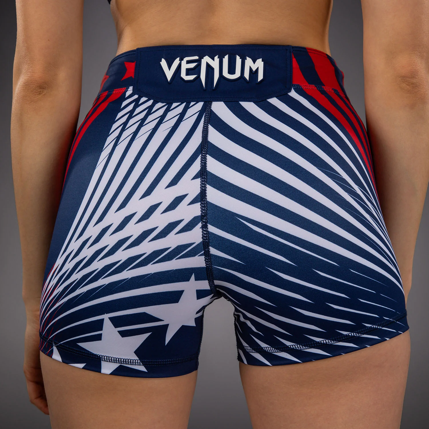 Women's Official UFC Freedom 250 by Venum Blue Authentic Short Fit Vale Tudo Short - Image 7