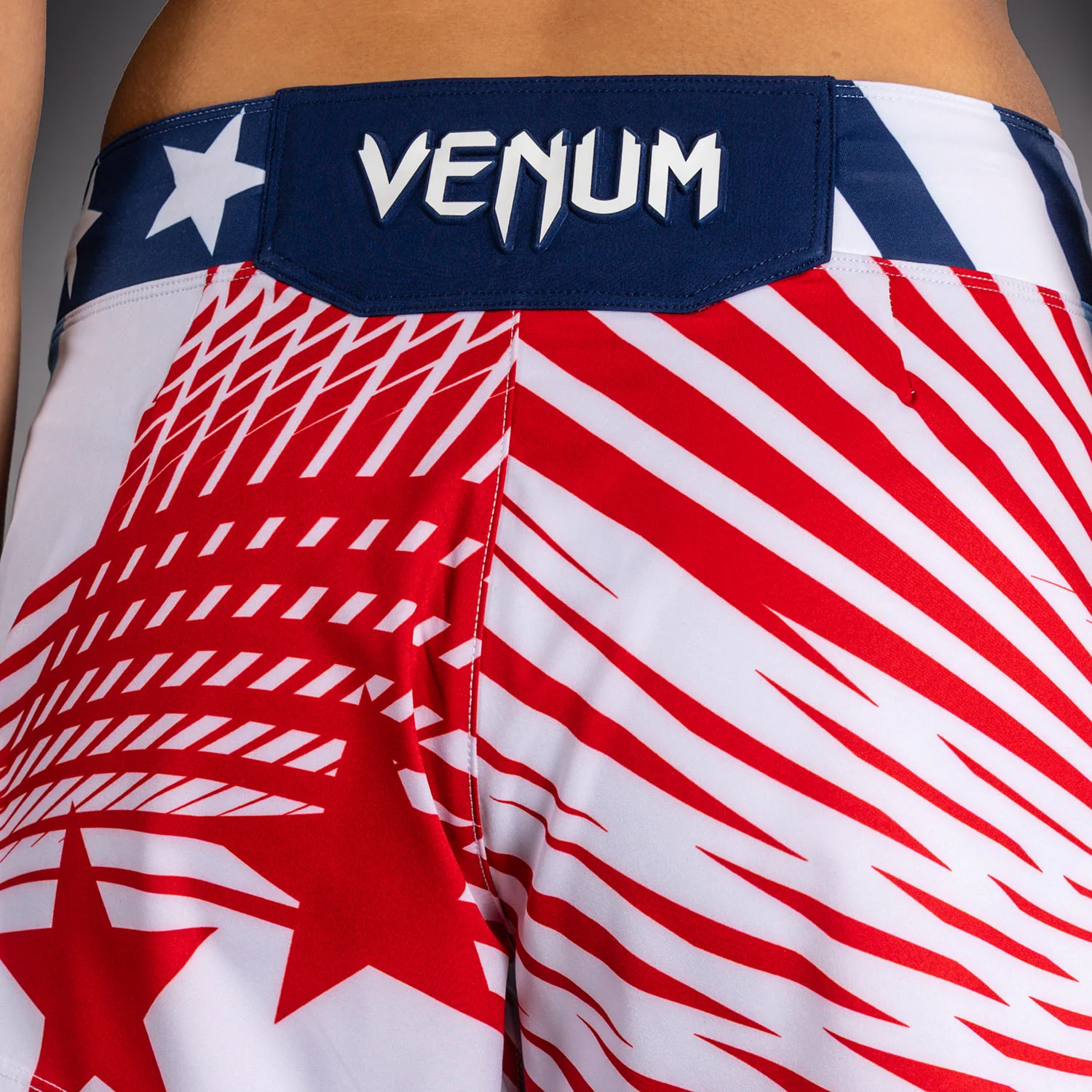 Women's UFC Freedom 250 by Venum White Custom Authentic Fight Night Fight Short - Image 8