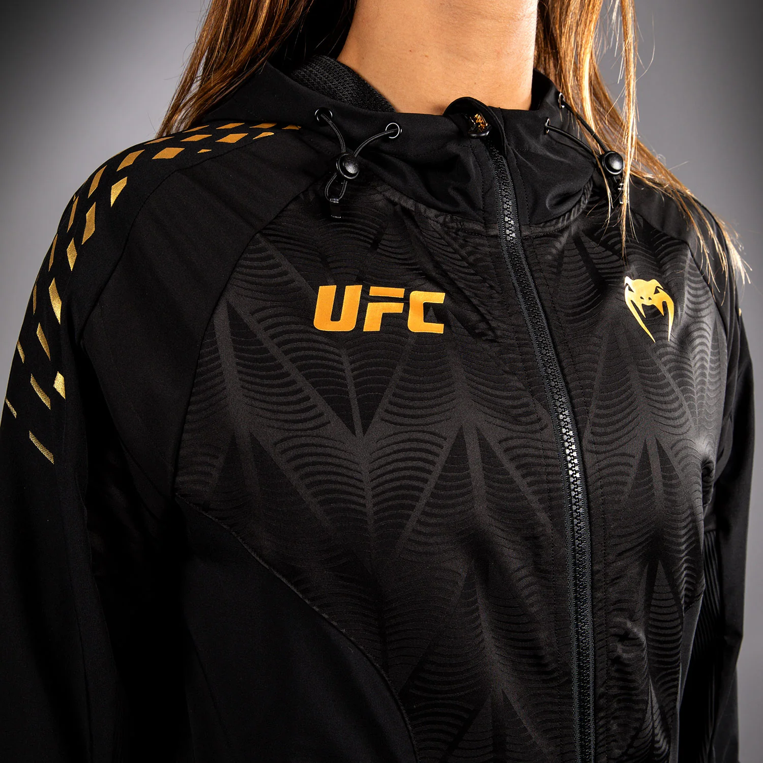 Women's UFC Zenith by Venum Champion Authentic Fight Night Walkout Hoodie - Image 6
